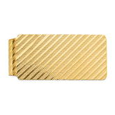 Sophia Jewelers 14K Gold Men's Solid Textured Money Clip in Yellow Gold