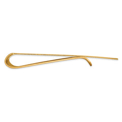 14K Gold Polished Men's Money Clip Engravable and Elegant AcceSterling Silverory