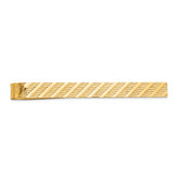 14k Men's Textured Tie Bar
