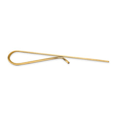 14K Gold Men's Engravable Polished Tie Bar by Sophia Jewelers