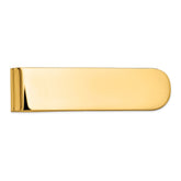 14K Gold Men's Polished Engravable Money Clip by Sophia Jewelers
