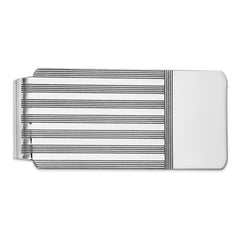 Sophia Jewelers 14K White Gold Men's Polished Engravable Money Clip