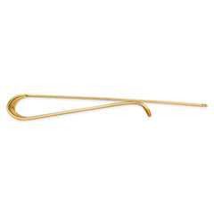 14K Gold Polished Money Clip with Engravable Sophisticated Design for Men