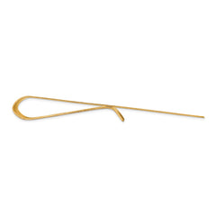 14K Gold Men's Engravable Textured Money Clip with Polished Finish