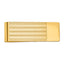14K Gold Men's Engravable Textured Money Clip with Polished Finish