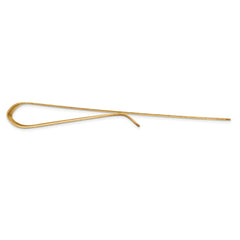 14K Gold Polished Men's Money Clip with Grooved Design Engravable