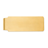 14K Gold Satin Finish Men's Engravable Money Clip Elegant Design