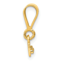 14K Gold Medium Polished Charm Casted Elegant Pendant by Sophia Jewelers