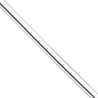 14K White Gold 6mm Domed Omega Bracelet