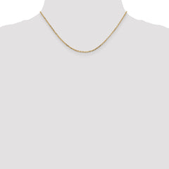 Sophia Jewelers: 14K Gold Diamond-Cut Cable Necklace with Lobster Clasp
