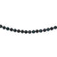 14K White Gold Black Akoya Pearl Necklace with Figaro Chain