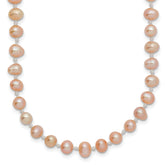 14k 4-5mm Pink Near Round Freshwater Cultured Pearl Necklace