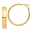 High Omega Back Hoop Earrings in 14K Yellow Gold, 35.75mm - Sophia Jewelers