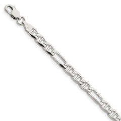 Sterling Silver 5.5mm Figaro Anchor Chain