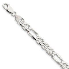 Sterling Silver 7.75mm Figaro Anchor Chain
