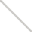 Sterling Silver 4.3mm Fancy Diamond-cut Open Link Cable Chain