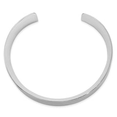 Sophia Jewelers Sterling Silver 925 Engravable Polished Cuff Bangle