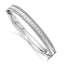 Glitter Nickel Free Bangle Bracelet in Sterling Silver, 10.4mm Hinged - Sophia Jewelers