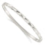 Sterling Silver Diamond Cut Slip-on Bangle