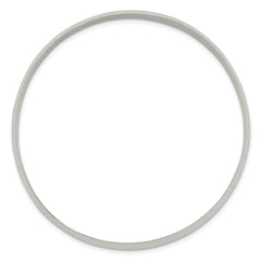 925 Sterling Silver Women's Solid Polished Slip-On Bangle Bracelet