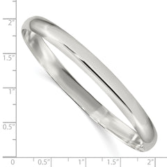 925 Sterling Silver Women's Solid Polished Slip-On Bangle Bracelet