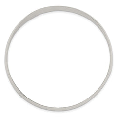 Sterling Silver 925 Women's Polished Solid Slip-On Bangle Bracelet