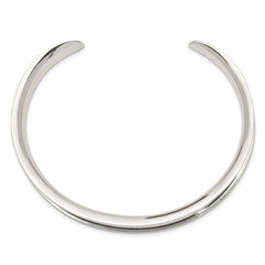 Sterling Silver 925 Women's Polished Cuff Bangle Engravable and Elegant