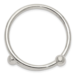 Sterling Silver 925 Polished Baby Bangle with Flexible Design