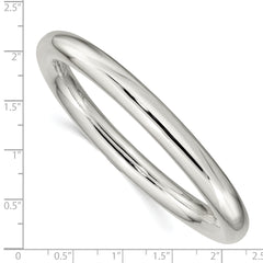 Sterling Silver 925 Polished Women's Slip-On Bangle by Sophia Jewelers