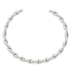 Sophia Jewelers 925 Sterling Silver Twisted Cuff Bangle for Women