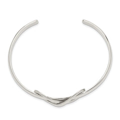 Sophia Jewelers Sterling Silver Infinity Cuff Bangle with Polished Finish