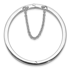 Sophia Jewelers Sterling Silver Girls' Polished 4mm Safety Bangle