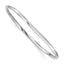 Sterling Silver Rhodium-plated 3.50mm Bangle