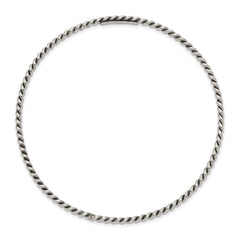 Sophia Jewelers Handcrafted Sterling Silver Slip-on Bangle with Polished Finish