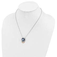 Landstrom's 12K Gold Sterling Silver Horse Cameo Necklace Elegant 18 Design