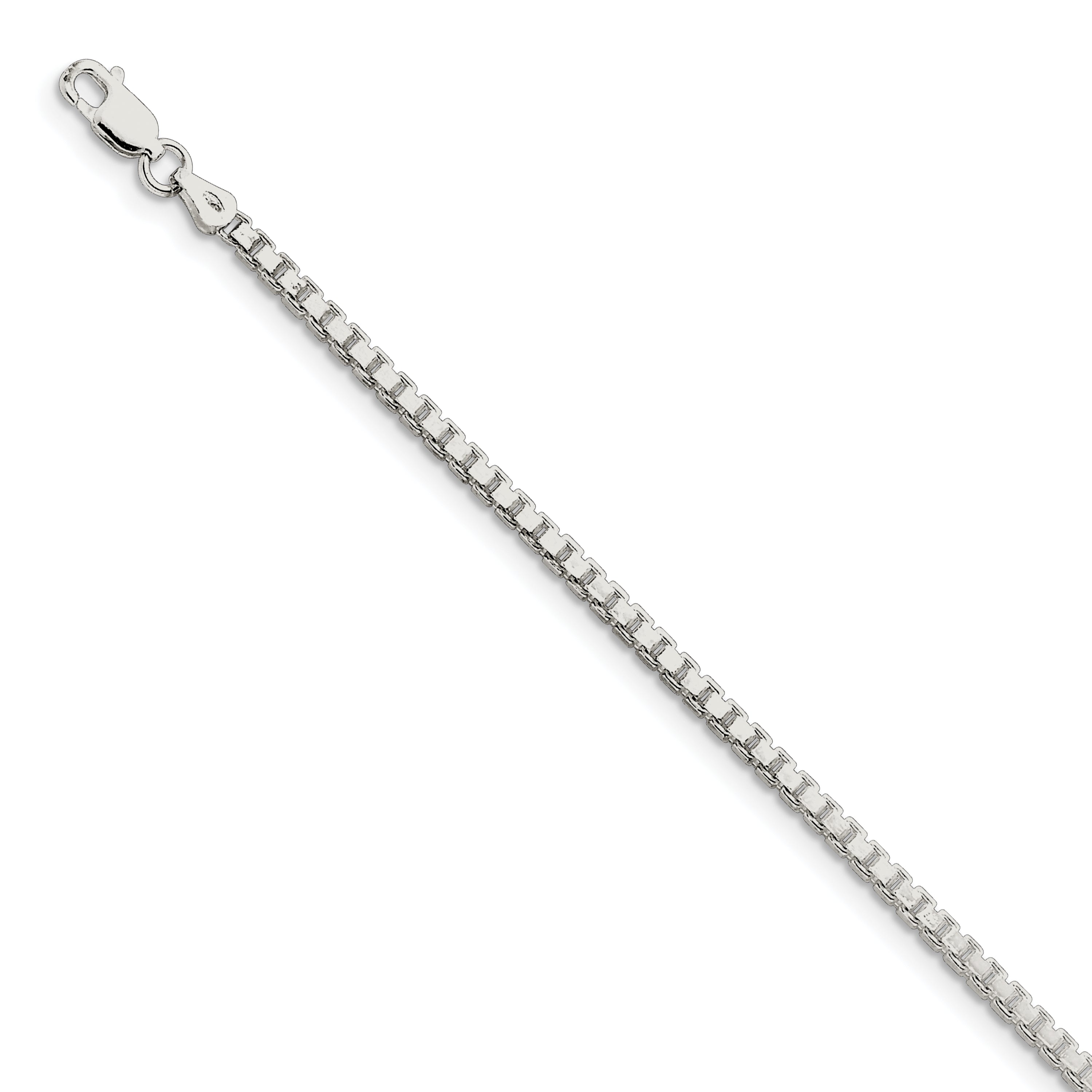 Sterling Silver 2.5mm Box Chain