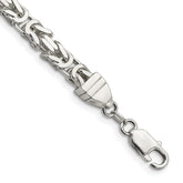 Sterling Silver 6mm Byzantine Chain