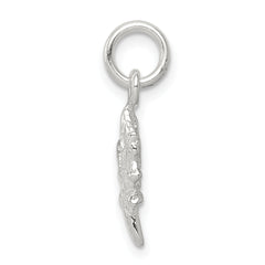 Sterling Silver 925 Maple Leaf Charm with Polished Anti-Tarnish Finish