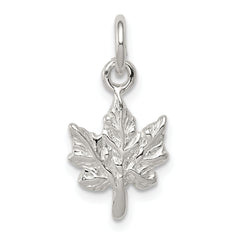 Sterling Silver Maple Leaf Charm