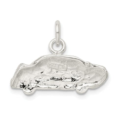 Sterling Silver 925 Car Charm with Polished Anti-Tarnish Finish