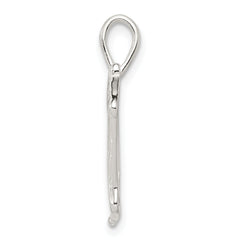 Sterling Silver 925 Race Horse Charm with Polished Anti-Tarnish Finish for Men