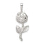 Sterling Silver Rose Pendant