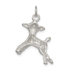Sophia Jewelers 925 Sterling Silver Lamb Charm with Polished Anti-Tarnish Finish