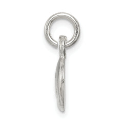 Sterling Silver 925 Smiley Face Charm with Polished Anti-Tarnish Finish