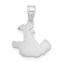 Sterling Silver 925 Polished It's A Girl Charm for Women's Jewelry