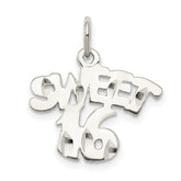 Sterling Silver Sweet 16 Charm