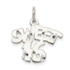 Sterling Silver Sweet 16 Charm