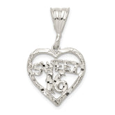 Sterling Silver HEART SWEET 16 Charm