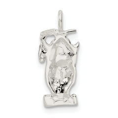 Sterling Silver 925 Graduation Owl Charm with Anti-Tarnish Finish