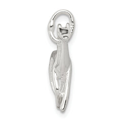 925 Sterling Silver 3D Horse Charm with Polished Finish 20mm